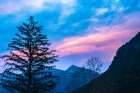 Slovenia, Triglav National Park. Mountain landscape at sunset. Art Print